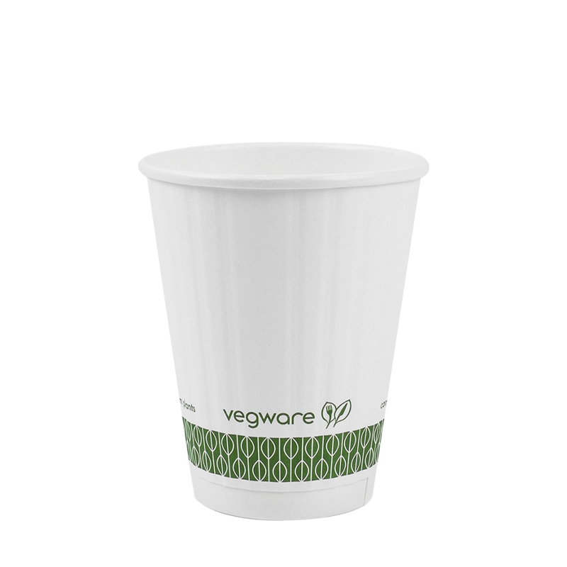 9 oz mønstret, preget varmpapirkopp