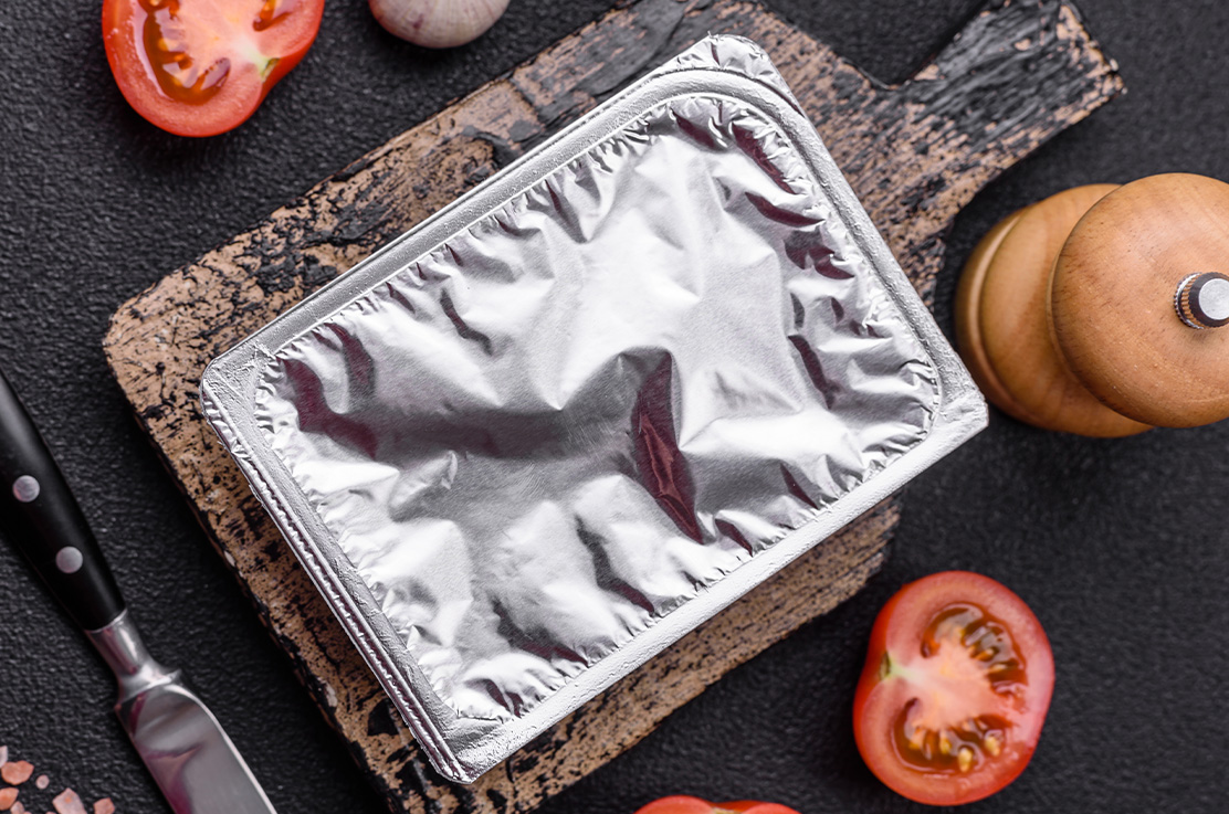 Matboks i aluminiumsfolie