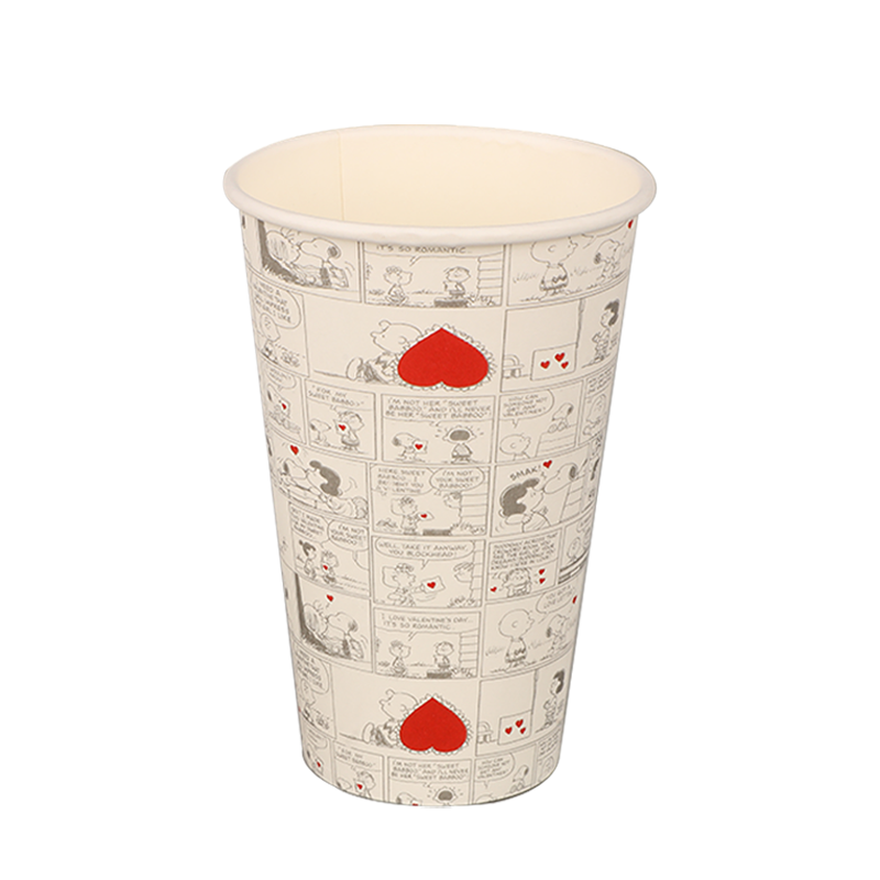 16 oz biologisk nedbrytbar kaffekopp