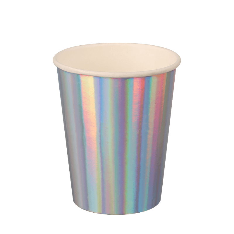 12 oz sølv komprimerbare kaldpapirkopper